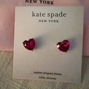 Kate Spade ♠️ valentine heart stud earrings ❤️